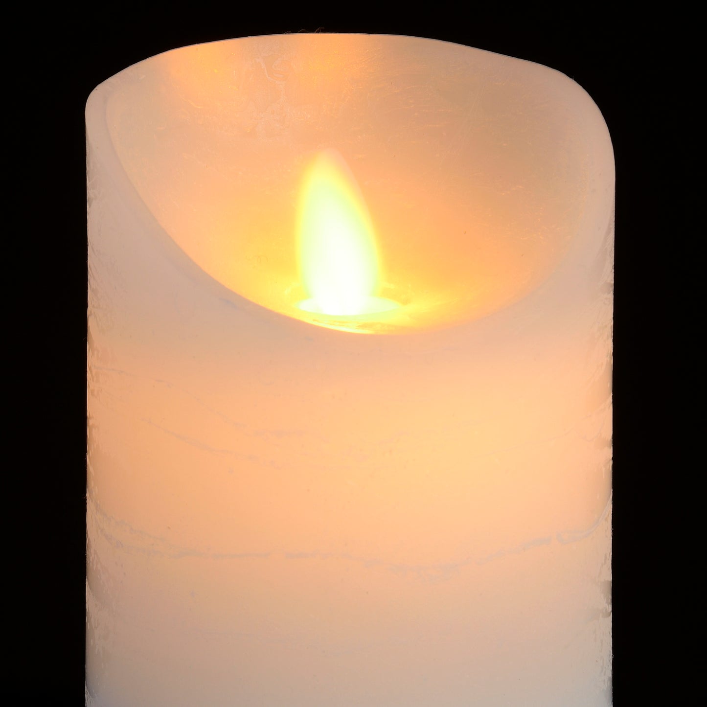 White Flickering Flame LED Wax Candle
