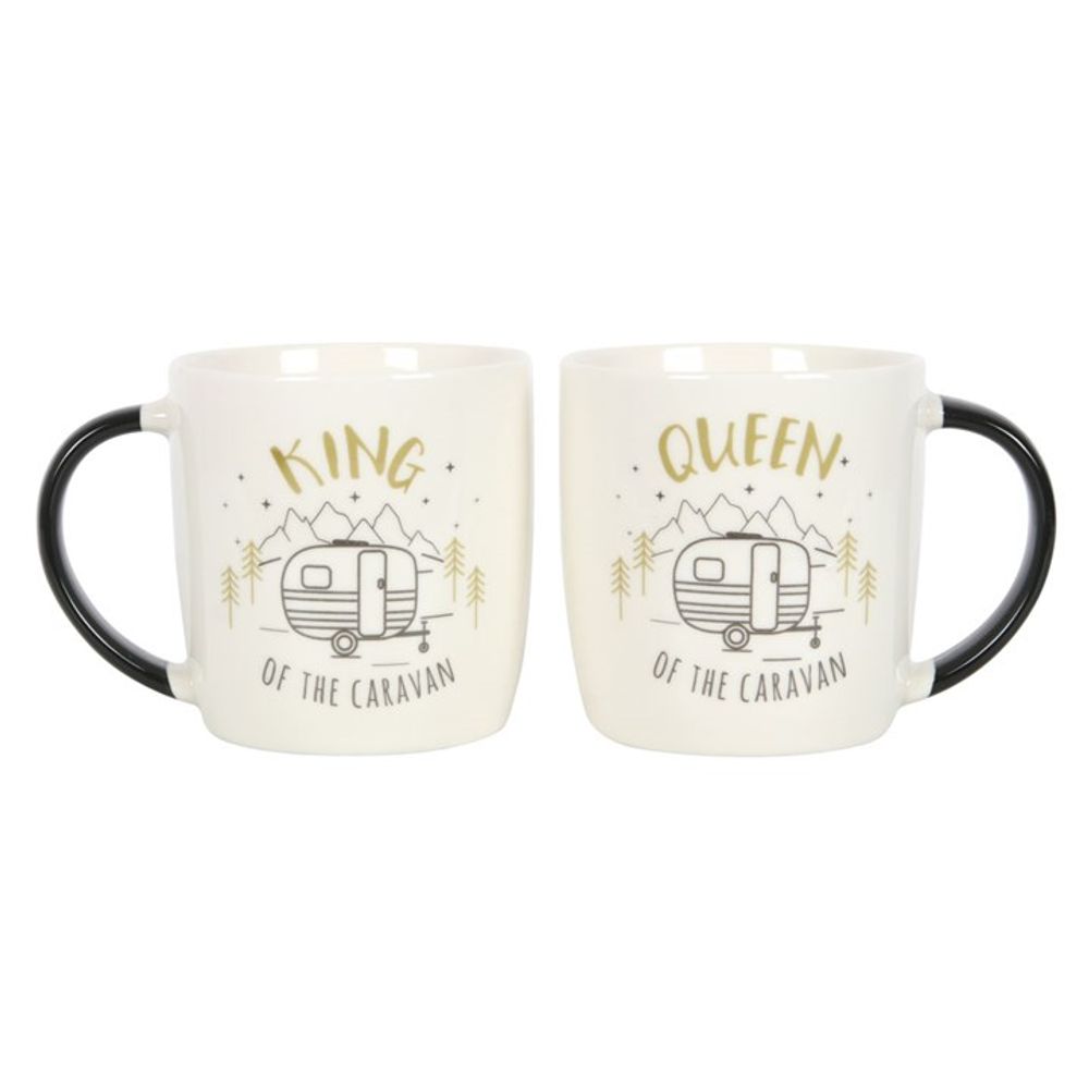 King and Queen Couples Caravan Mugs
