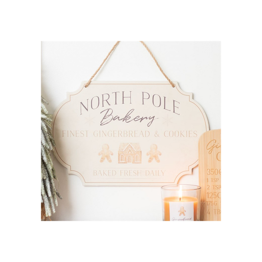 North Pole Bakery Hanging Sign