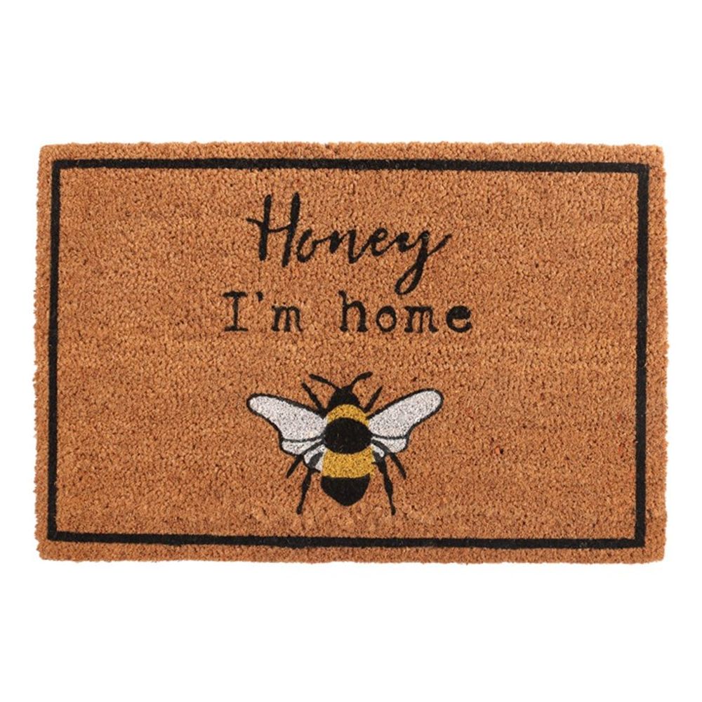 Natural Honey I’m Home Bee Doormat