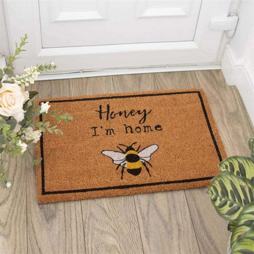 Natural Honey I’m Home Bee Doormat